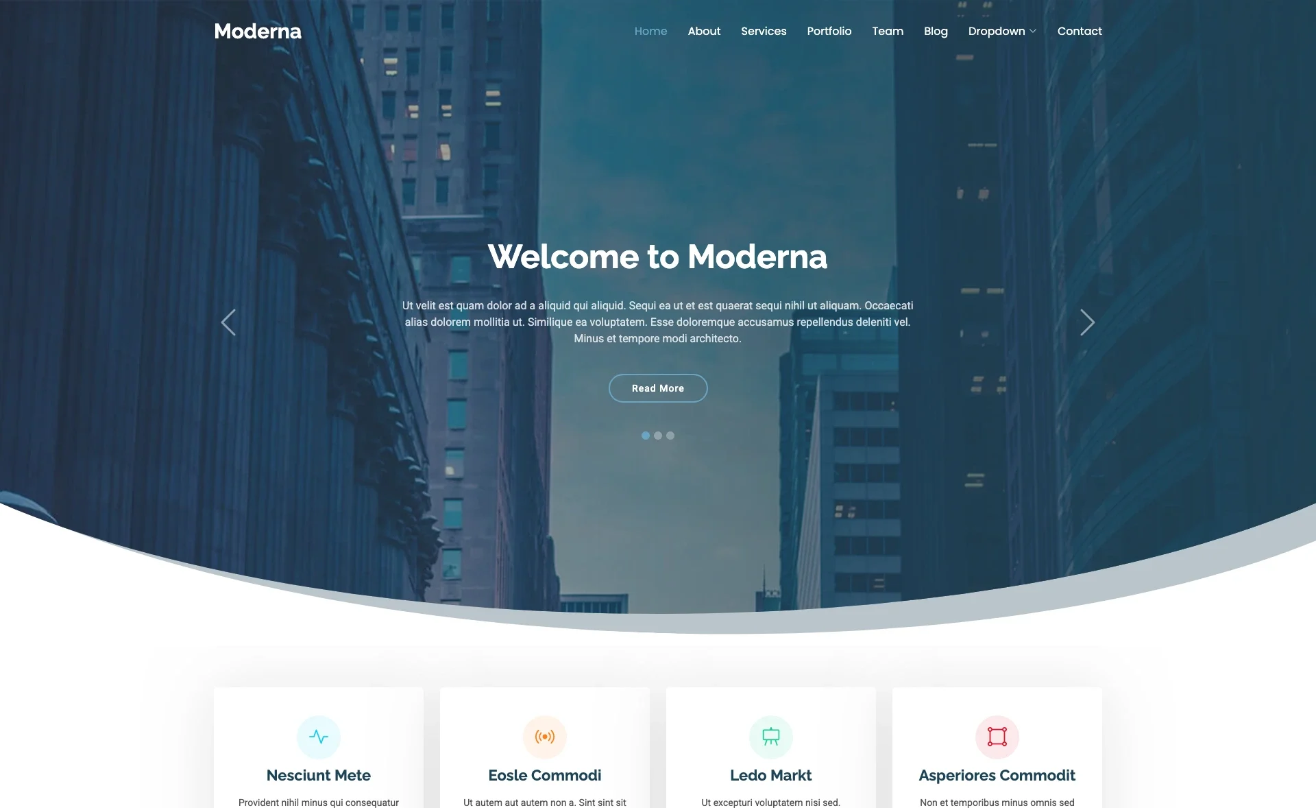 Website front